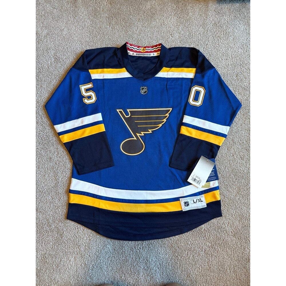 Jordan Binnington St. Louis Blues NWT NHL Youth Hockey Jersey Size L/XL